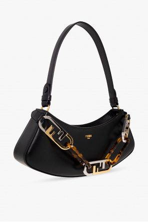 【FENDI】O Lock Slide/追跡+関税+全国送料込み FENDI REFLECTIONS Beige raffia slide - Black 'O'Lock Swing